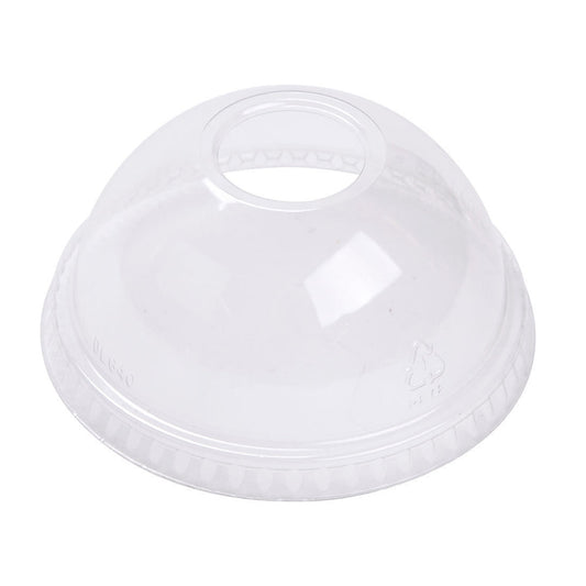 Belgravia Disposables 12oz Plastic Smoothie Lids Domed - ONE CLICK SUPPLIES