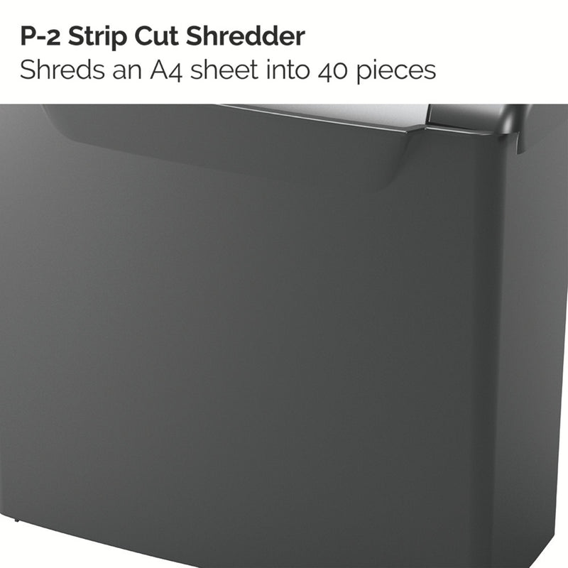 Rexel Momentum S206 Strip Cut Shredder 9 Litre 6 Sheet Black 2104568 - ONE CLICK SUPPLIES