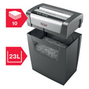 Rexel Momentum X410 Cross Cut Shredder 23 Litre 10 Sheet Black 2104571 - ONE CLICK SUPPLIES