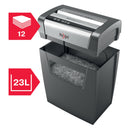 Rexel Momentum X312 Cross Cut Shredder 23 Litre 12 Sheet Black 2104572 - ONE CLICK SUPPLIES