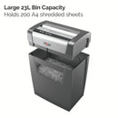 Rexel Momentum X312 Cross Cut Shredder 23 Litre 12 Sheet Black 2104572 - ONE CLICK SUPPLIES