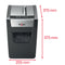 Rexel Momentum X410-SL Slimline Cross Cut Shredder 23 Litre 10 Sheet Black 2104573 - ONE CLICK SUPPLIES