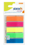 ValueX Index Flags Repositionable 12x45mm 5x25 Flags Neon Assorted Colours (Pack 125) 21050 - ONE CLICK SUPPLIES