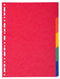 Exacompta Forever Recycled Divider 5 Part A4 Extra Wide 220gsm Card Vivid Assorted Colours - 2105E - ONE CLICK SUPPLIES