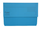 Exacompta Forever Document Wallet Manilla Foolscap Half Flap 290gsm Blue (Pack 25) - 211/5001Z - ONE CLICK SUPPLIES