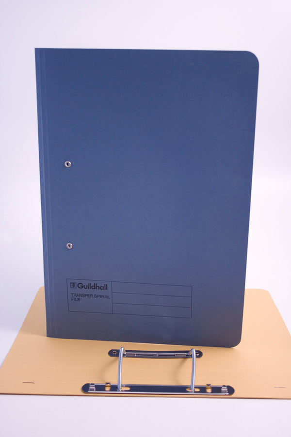 Guildhall Spring Transfer File Manilla Foolscap 420gsm Blue (Pack 25) - 211/7000Z - ONE CLICK SUPPLIES