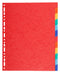 Exacompta Forever Recycled Divider 12 Part A4 Extra Wide 220gsm Card Vivid Assorted Colours - 2112E - ONE CLICK SUPPLIES