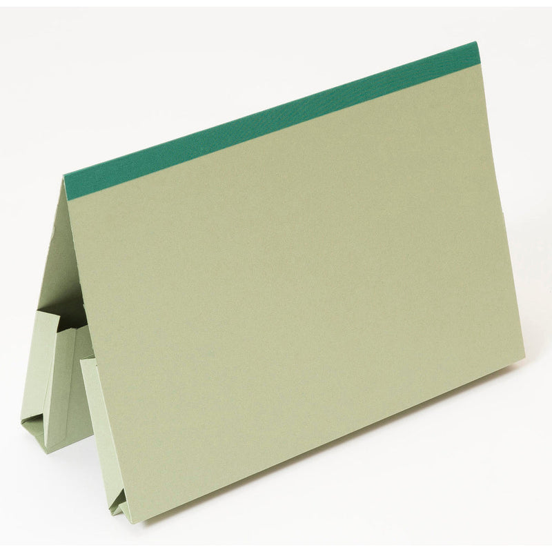 Guildhall Double Pocket Legal Wallet Manilla Foolscap 315gsm Green (Pack 25) - 218-GRNZ - ONE CLICK SUPPLIES