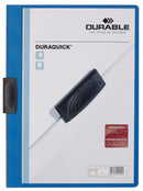 Durable Duraquick Clip Folder A4 Blue (Pack 20) 227006 - ONE CLICK SUPPLIES