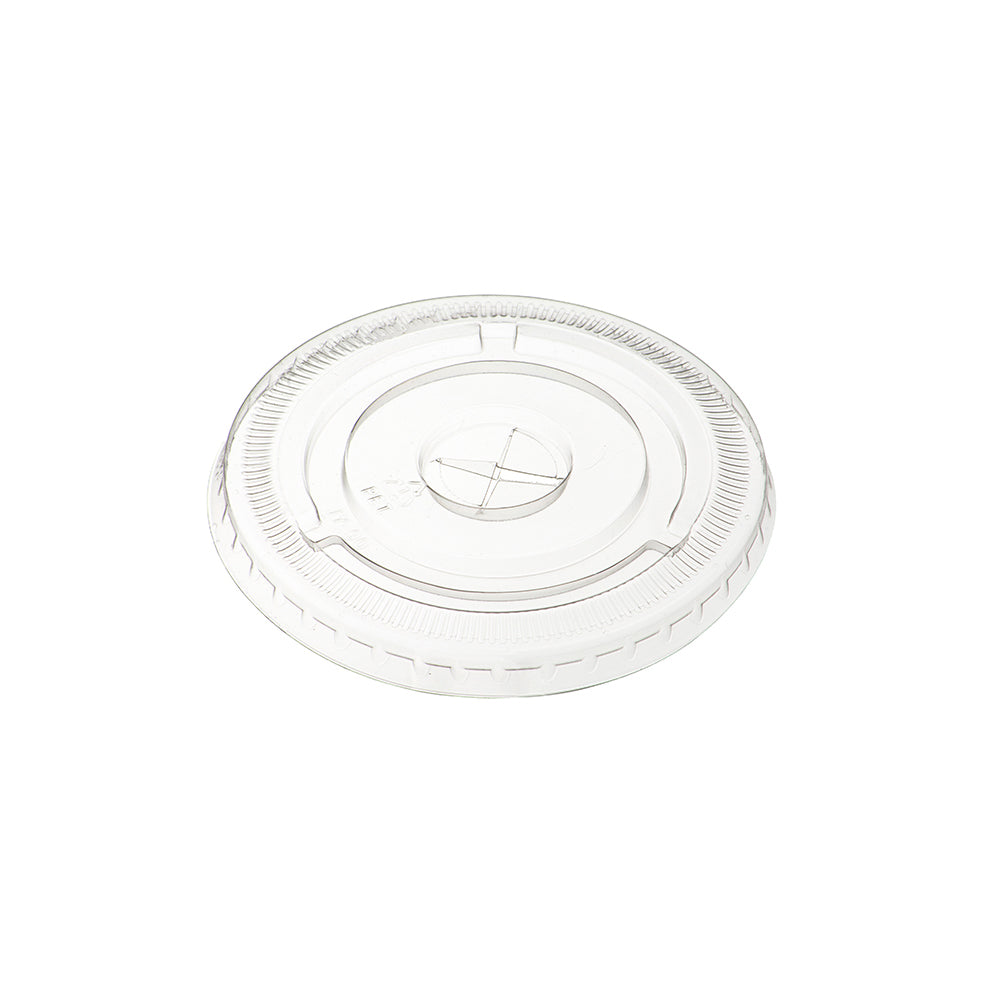 Belgravia Disposables 12oz Flat Smoothie Cup Lids with Hole - ONE CLICK SUPPLIES