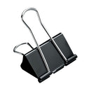 Belgravia Stationery (25mm) Foldback Clips Tub (Black) Pack of 10 - ONE CLICK SUPPLIES