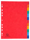 Exacompta Index Jan-Dec A4 225gsm Pressboard Assorted Colours - 3109Z - ONE CLICK SUPPLIES