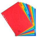 Exacompta Index Jan-Dec A4 225gsm Pressboard Assorted Colours - 3109Z - ONE CLICK SUPPLIES