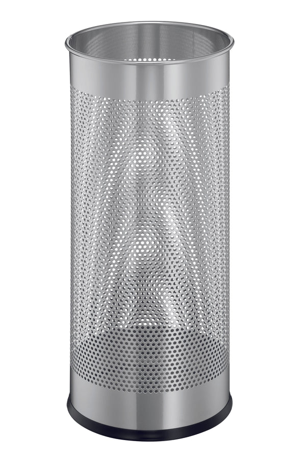 Durable Umbrella Stand Metal Perforated 285 Litre Silver 335023 - ONE CLICK SUPPLIES