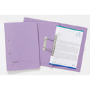 Guildhall Spring Transfer File Manilla Foolscap 285gsm Mauve (Pack 25) - 346-MVEZ - ONE CLICK SUPPLIES