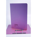 Guildhall Spring Transfer File Manilla Foolscap 285gsm Mauve (Pack 25) - 346-MVEZ - ONE CLICK SUPPLIES