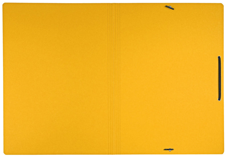 Leitz Recycle Card Folder With Elastic Band Closure A4 Yellow 39080015 - ONE CLICK SUPPLIES