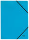 Leitz Recycle Card Folder With Elastic Band Closure A4 Blue 39080035 - ONE CLICK SUPPLIES