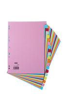 Elba Coloured Card Dividers A4 Euro Punched 20 Part 400007438 - ONE CLICK SUPPLIES