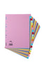 Elba Coloured Card Dividers A4 Euro Punched 20 Part 400007438 - ONE CLICK SUPPLIES