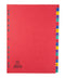 Elba Coloured Pressboard Indices A4 Euro Punched A-Z 400007514 - ONE CLICK SUPPLIES