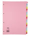 Elba Indices A4 A-Z 20 Part Coloured Card 400021450 - ONE CLICK SUPPLIES