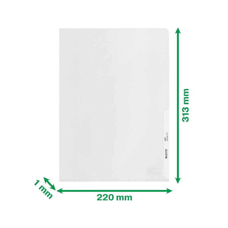 Leitz Recycle Folder A4 140 Micron (Pack 25) 40013003 - ONE CLICK SUPPLIES