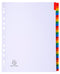 Exacompta Index 1-31 A4 Extra Wide 160gsm Card White with Coloured Mylar Tabs - 4131E - ONE CLICK SUPPLIES