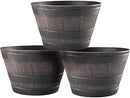 Fixtures Half Barrel Cask Planter Medium, Light Brown/Tan 40cm x 27cm