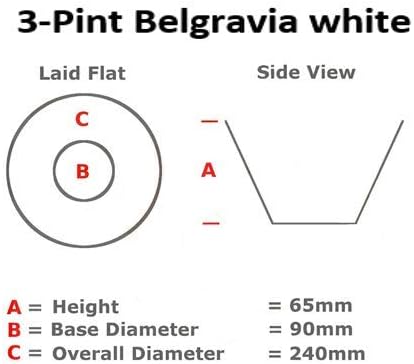 Belgravia White 3 Pint Pour & Serve Coffee Machine Filter Papers Bravilor (500s)