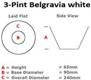 Belgravia White 3 Pint Pour & Serve Coffee Machine Filter Papers Bravilor (500s)