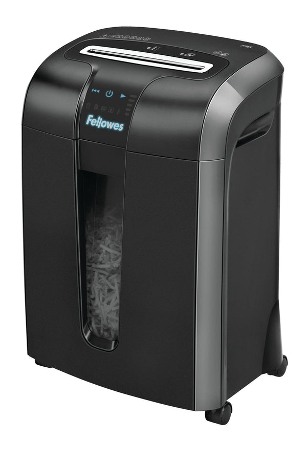 Fellowes Powershred 73Ci Cross Cut Shredder 23 Litre 12 Sheet Black/Grey 4601201 - ONE CLICK SUPPLIES