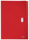 Leitz Recycle Polypropylene Expanding Concertina 5 Part File Red 46240025 - ONE CLICK SUPPLIES