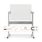 Nobo Mobile Magnetic Glass Whiteboard Brilliant White 1200x900mm 1903943 - ONE CLICK SUPPLIES