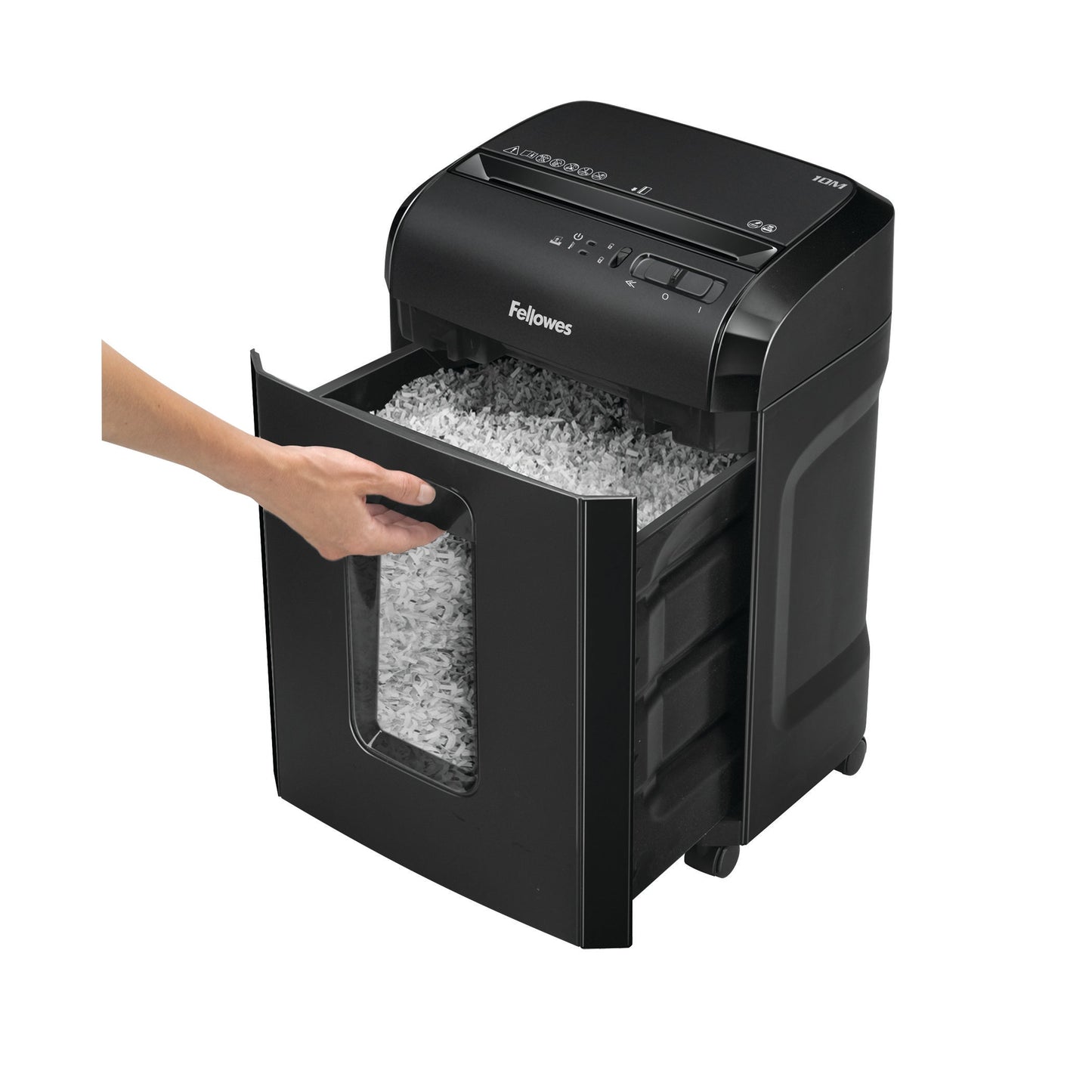 Fellowes Powershred 10M Micro Cut Shredder 19 Litre 10 Sheet Black 4630701 - ONE CLICK SUPPLIES