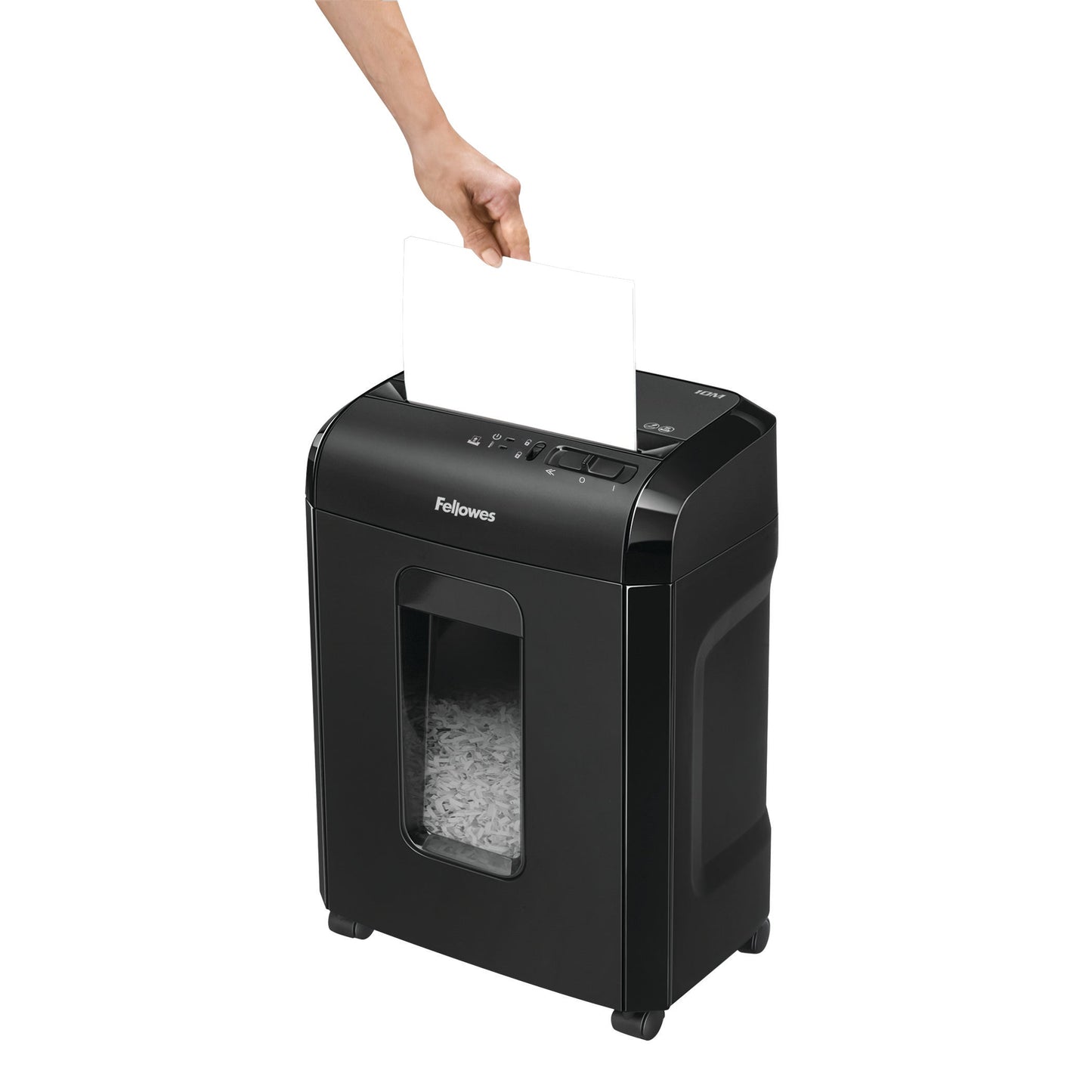 Fellowes Powershred 10M Micro Cut Shredder 19 Litre 10 Sheet Black 4630701 - ONE CLICK SUPPLIES