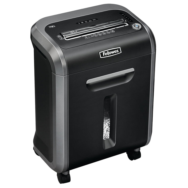 Fellowes Powershred 79Ci Cross Cut Shredder 23 Litre 14 Sheet Black/Grey 4679101 - ONE CLICK SUPPLIES