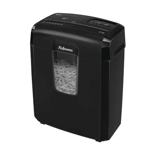 Fellowes Powershred 8Cd Cross Cut Shredder 14 Litre 8 Sheet Black 4692201 - ONE CLICK SUPPLIES