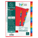 Exacompta Index A-Z A4 225gsm Pressboard Assorted Colours - 4803Z - ONE CLICK SUPPLIES