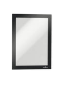 Durable Duraframe Magnetic Display Frame Self Adhesive A5 Black (Pack 2) 487101 - ONE CLICK SUPPLIES