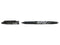 Pilot FriXion Ball Erasable Gel Rollerball Pen 0.7mm Tip 0.35mm Line Black (Pack 12) - 224101201 - ONE CLICK SUPPLIES