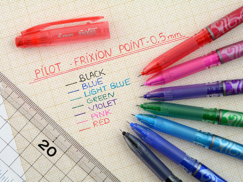 Pilot FriXion Point Erasable Gel Rollerball Pen 0.5mm Tip 0.25mm Line Red (Pack 12) - 227101202 - ONE CLICK SUPPLIES