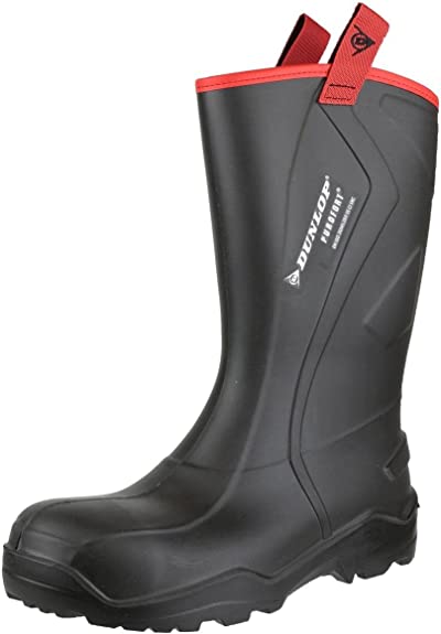 Dunlop Purofort Plus Rugged Full Safety Black ALL SIZES Boots - ONE CLICK SUPPLIES