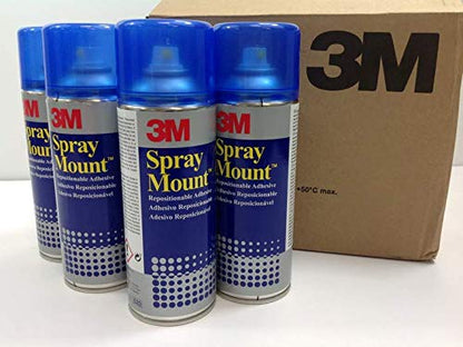 3M Spray Mount Transparent Repositioning Adhesive Spray Can 400ml