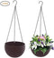 Fixtures Brown Rattan Effect Hanging Basket LARGE 25cm x 16cm - ONE CLICK SUPPLIES