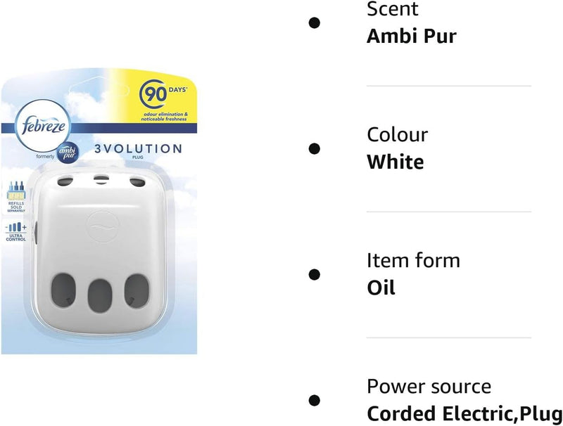 2 x Ambi Pur 3volution Cotton Fresh plus 1 x Plug in {Starter Pack} - ONE  CLICK SUPPLIES – OneClick Supplies