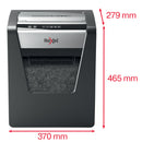 Rexel Momentum X415 Cross Cut Shredder 23 Litre 15 Sheet Black 2104576 - ONE CLICK SUPPLIES