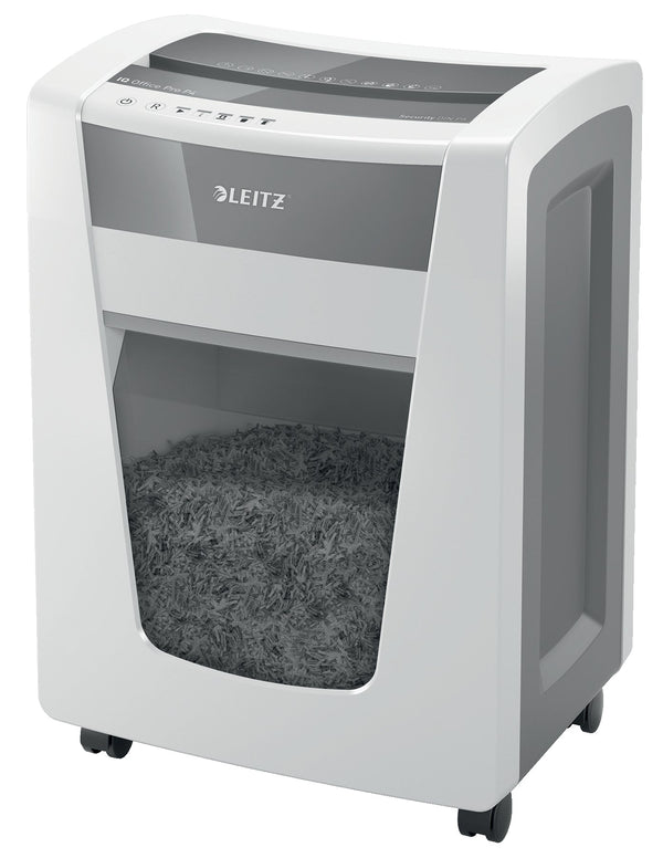 Leitz IQ Office Pro Cross Cut Shredder 30 Litre 22 Sheet White DS 80061000 - ONE CLICK SUPPLIES