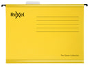 Rexel Classic A4 Suspension File Card 15mm V Base Yellow (Pack 25) 2115588 - ONE CLICK SUPPLIES