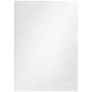 Esselte Cut Back Folder Polypropylene A4 105 Micron Clear (Pack 100) 54832 - ONE CLICK SUPPLIES